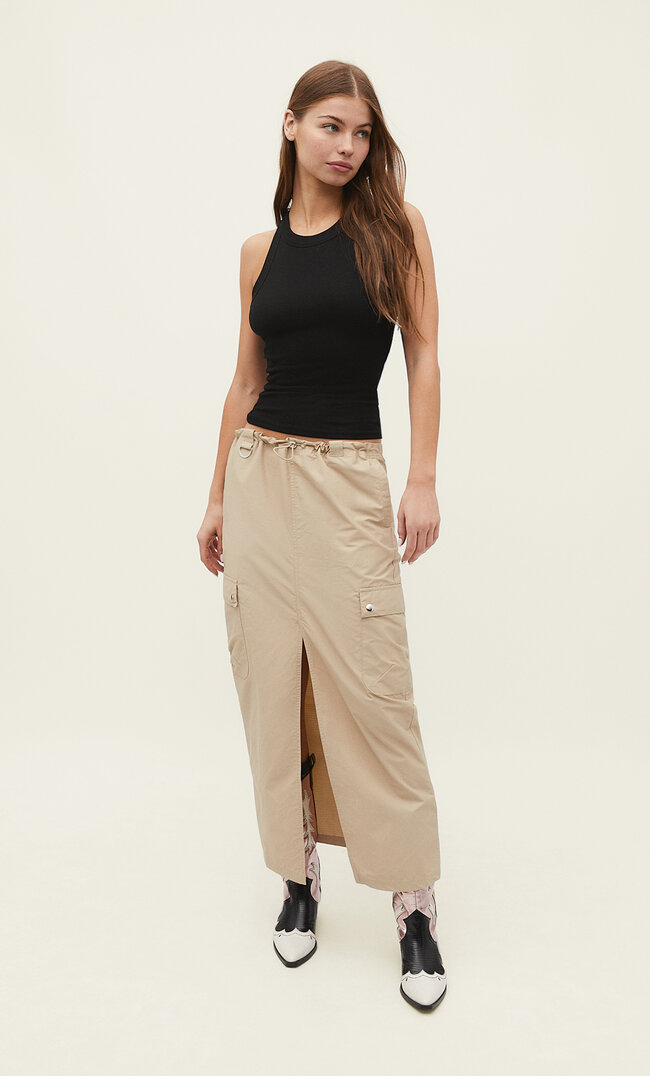 

Stradivarius Koszulka Bokserka Basic Czarny S