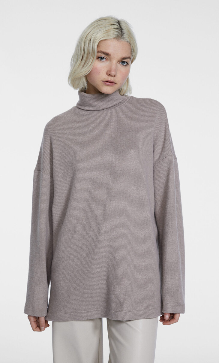 Oversize napped T-shirt
