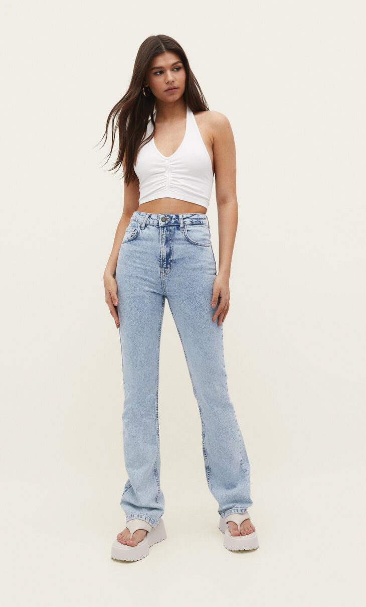 Comfort fit jeans in recht model