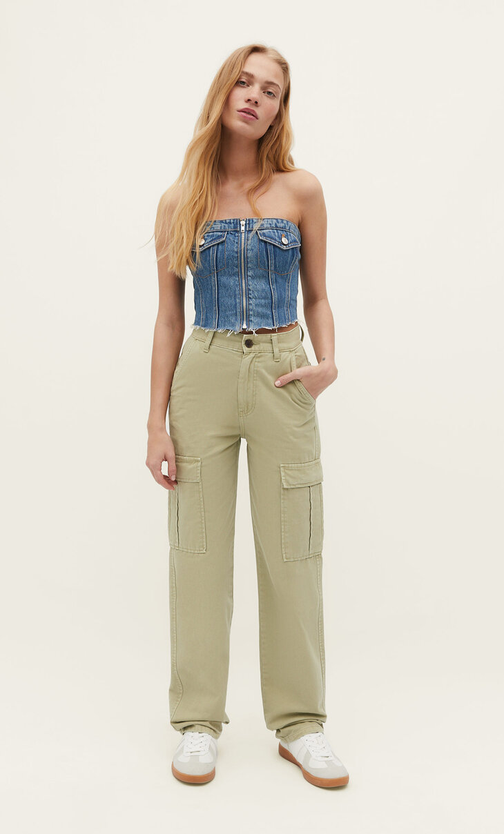 Pantalón cargo straight