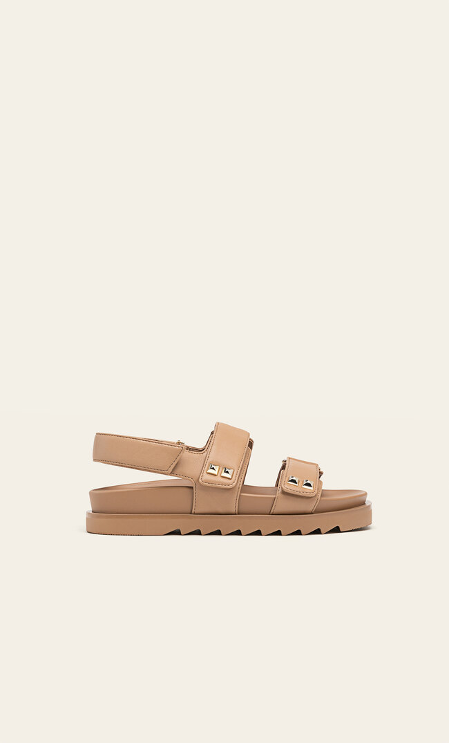 

Stradivarius Flache, gesteppte Sandalen BEIGE 40
