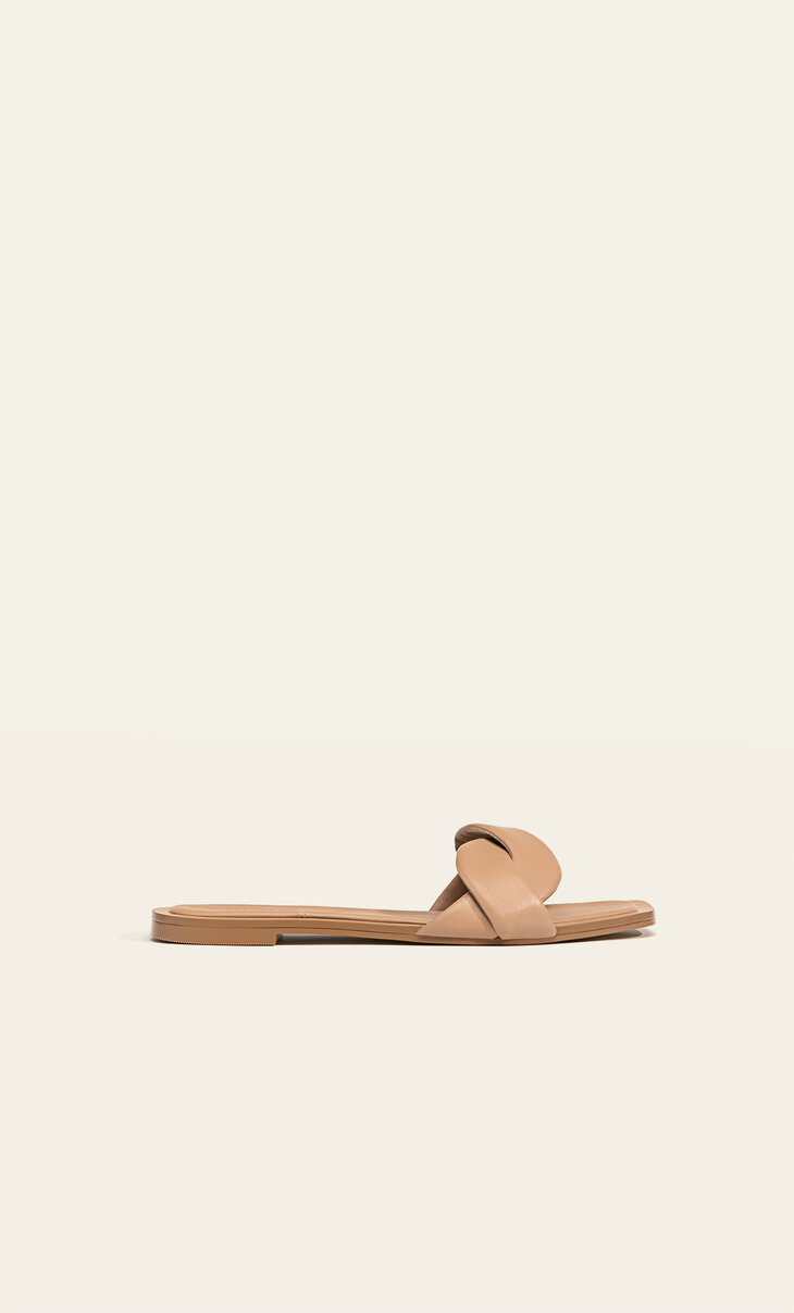 Flat woven sandals