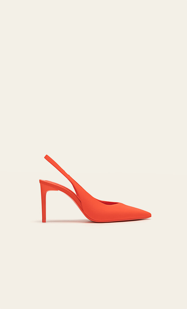 

Stradivarius Pantoletten Mit Absatz Orange 35