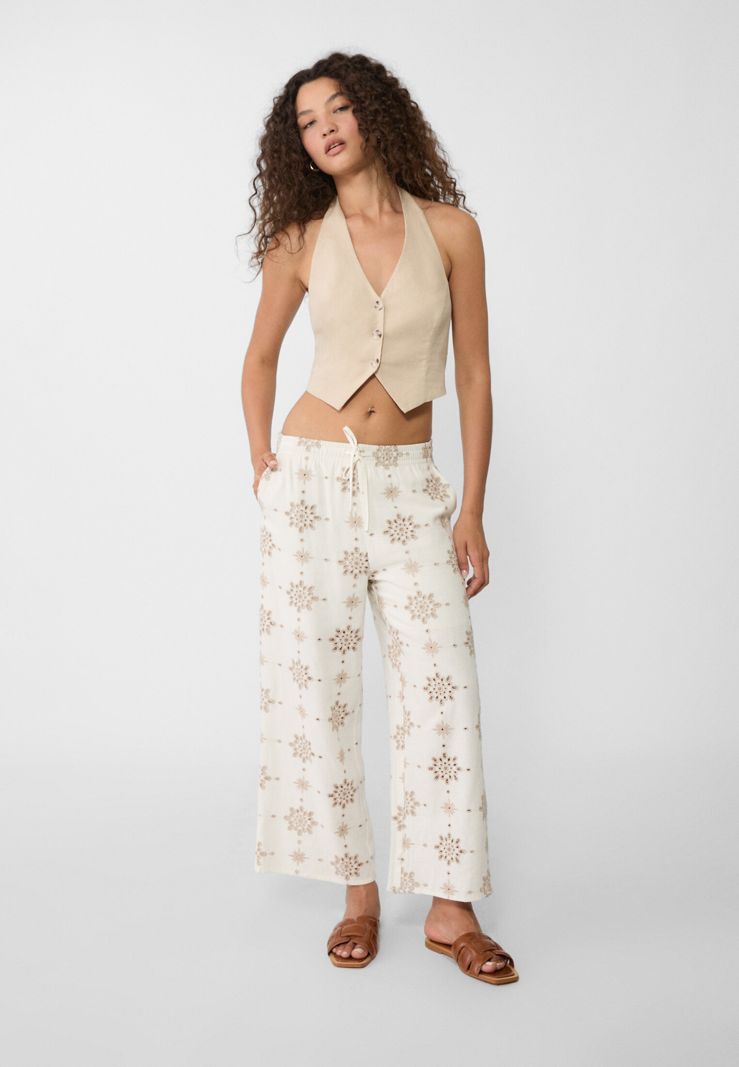 Pantalon culotte stradivarius hot sale