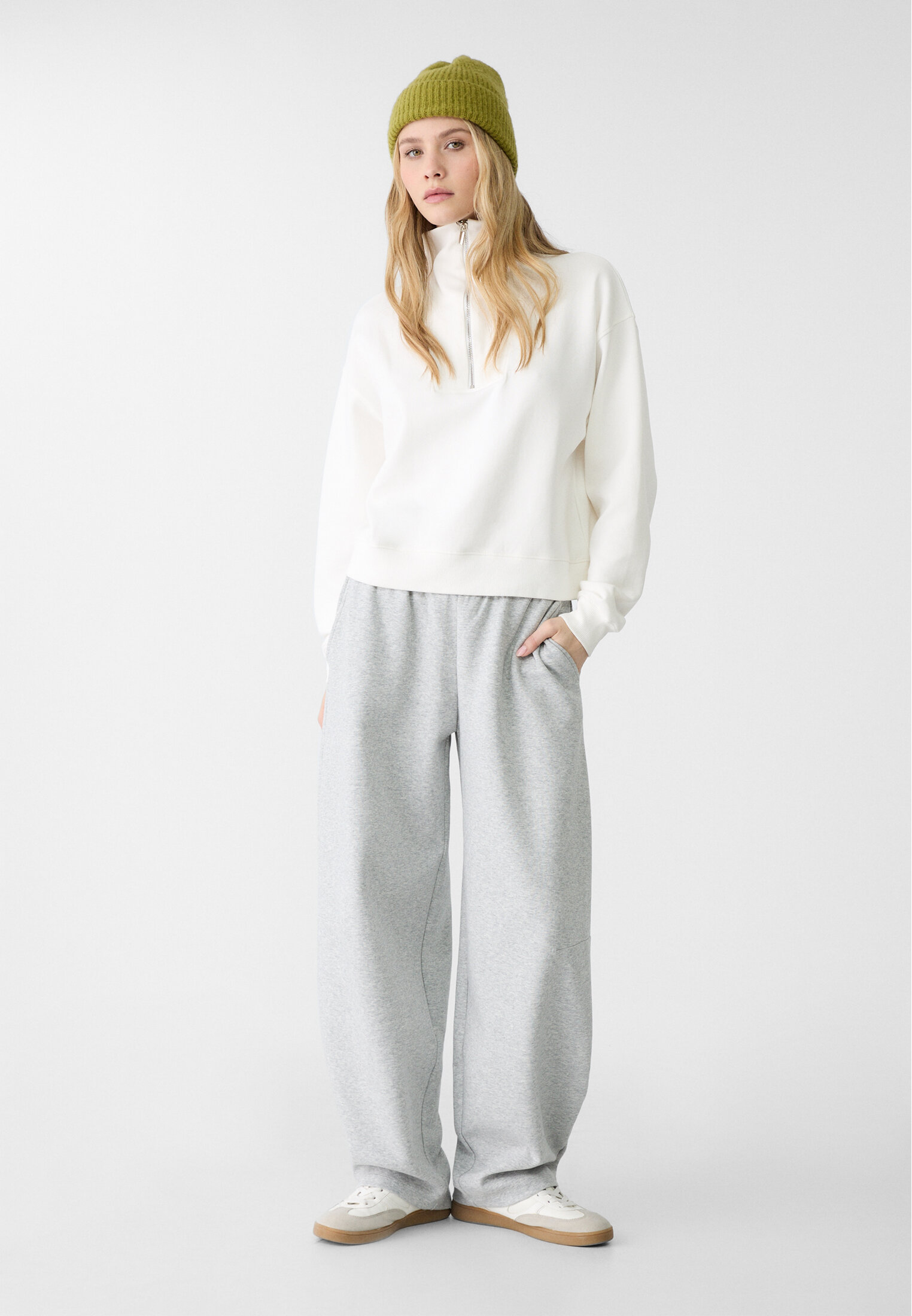 Balloon Jogger Stradivarius Jogger Gris Telier Pantalón Jogger