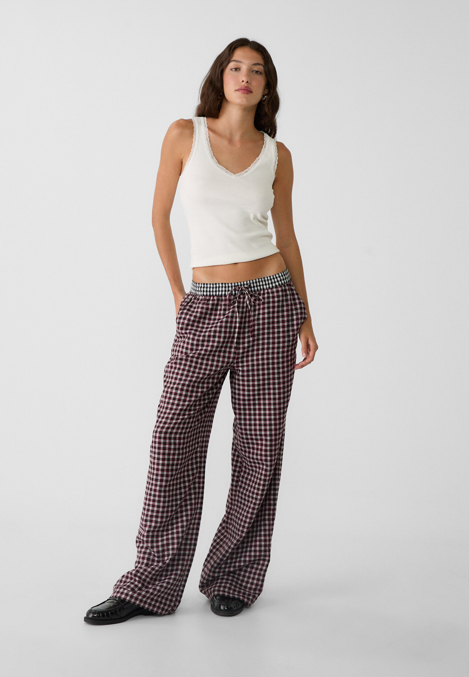 Pijamas Pantalon A Rayas Stradivarius Pantalón De Mezclilla Rayas