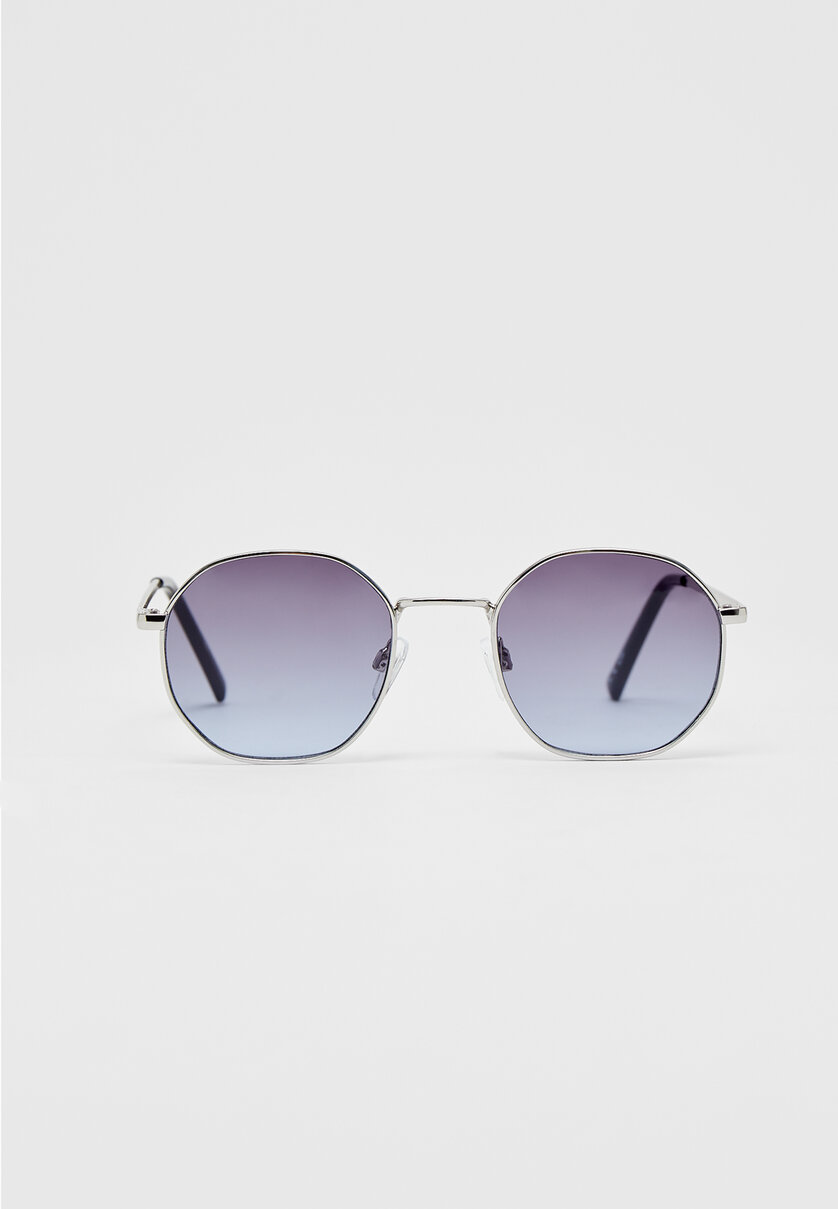 Hexagon sales frame sunglasses