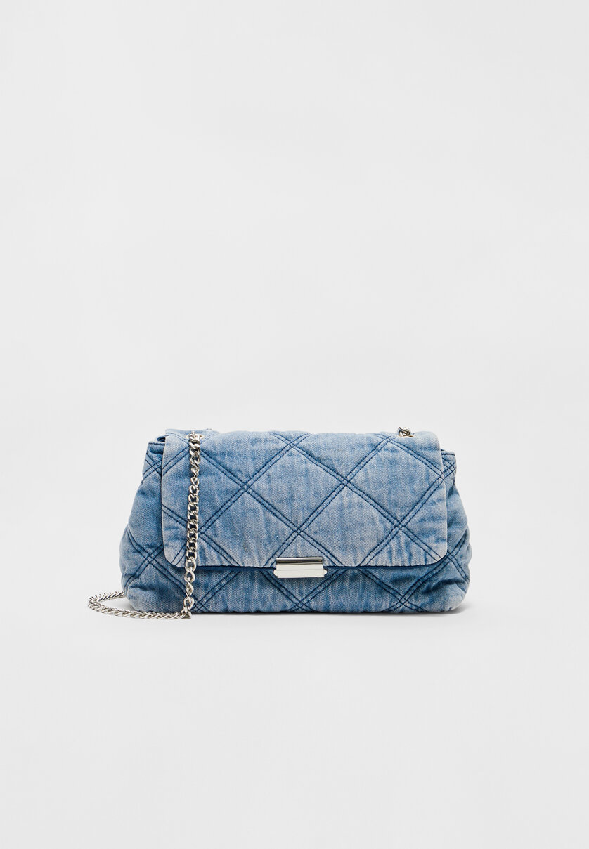 Denim shop quilted bag