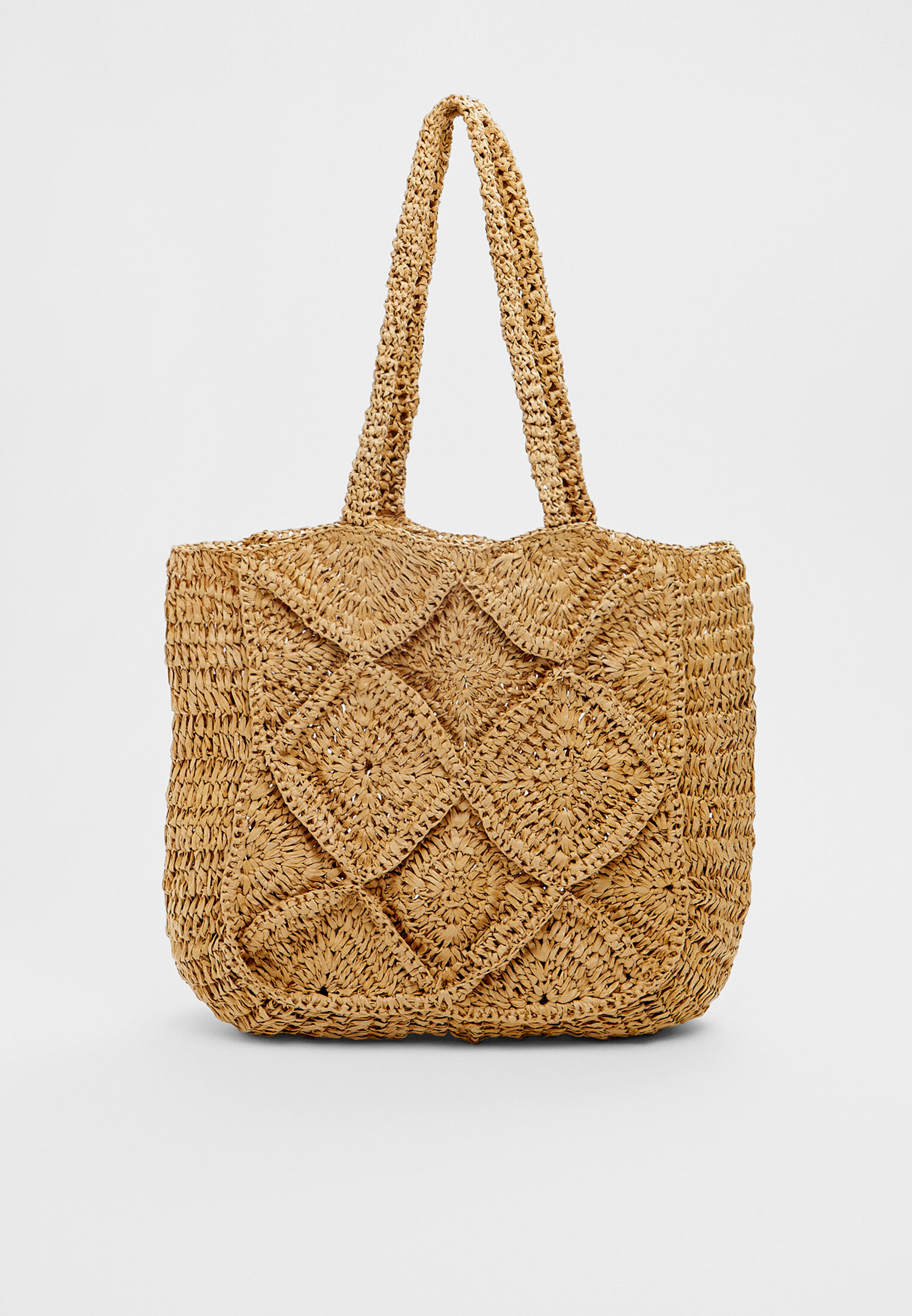 Woven deals tote bag