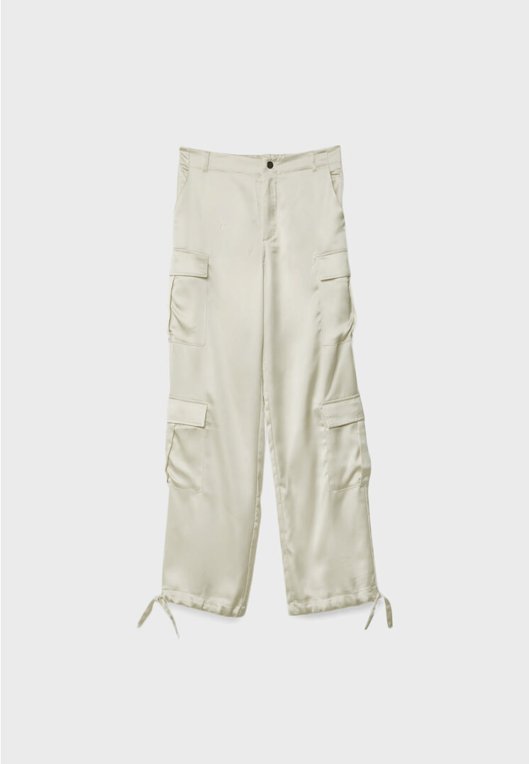 Satin hot sale cargo shorts