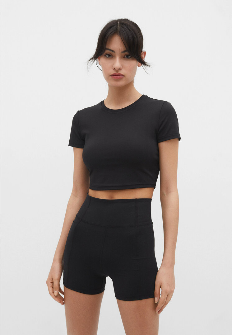 

Stradivarius Sportliche Hot Pants Schwarz S