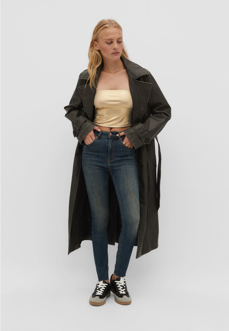 

Stradivarius 1400 Regular-Waist-Jeans im Skinny-Fit Denim 40