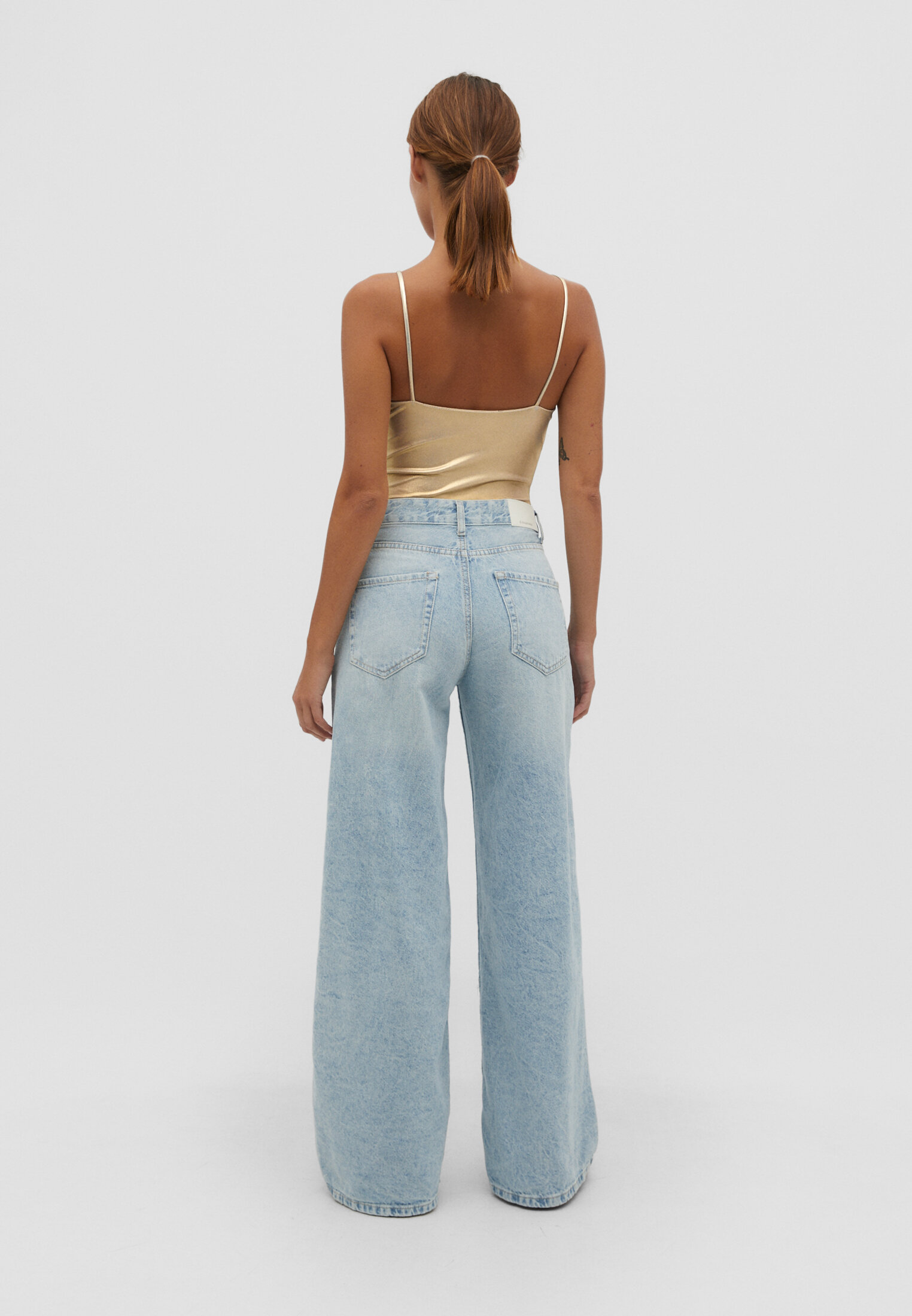 Pantalones palazzo online stradivarius