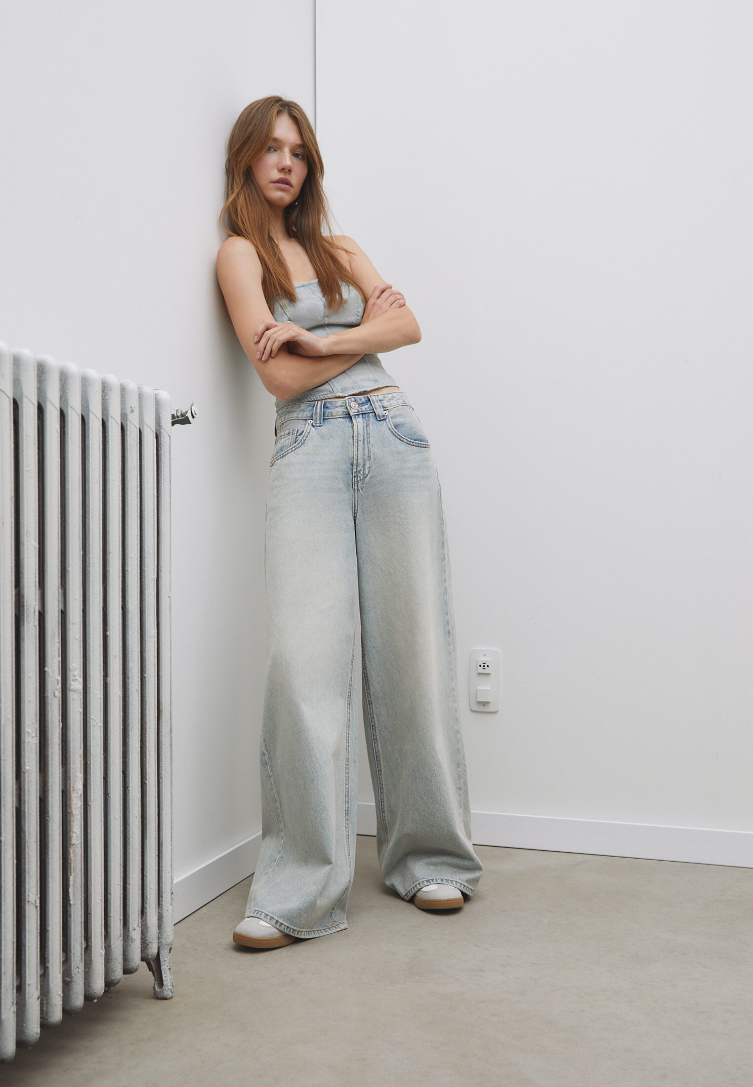 Stradivarius wide shop leg jeans