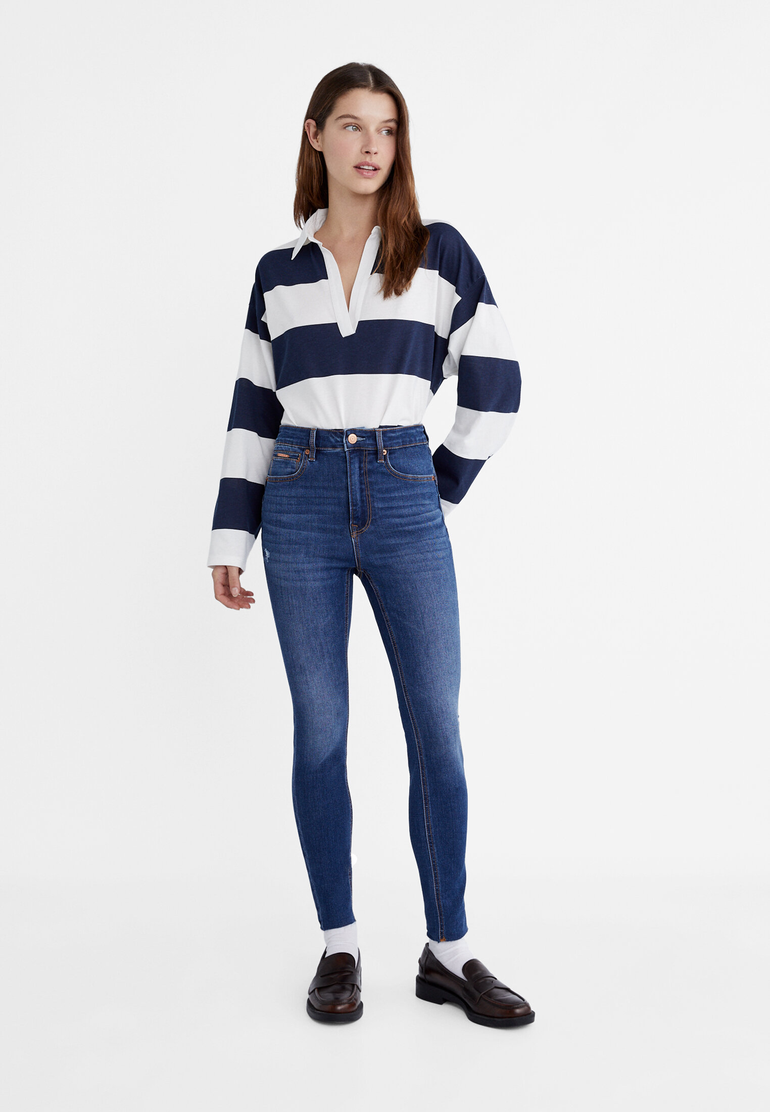 Stradivarius jeans push on sale up