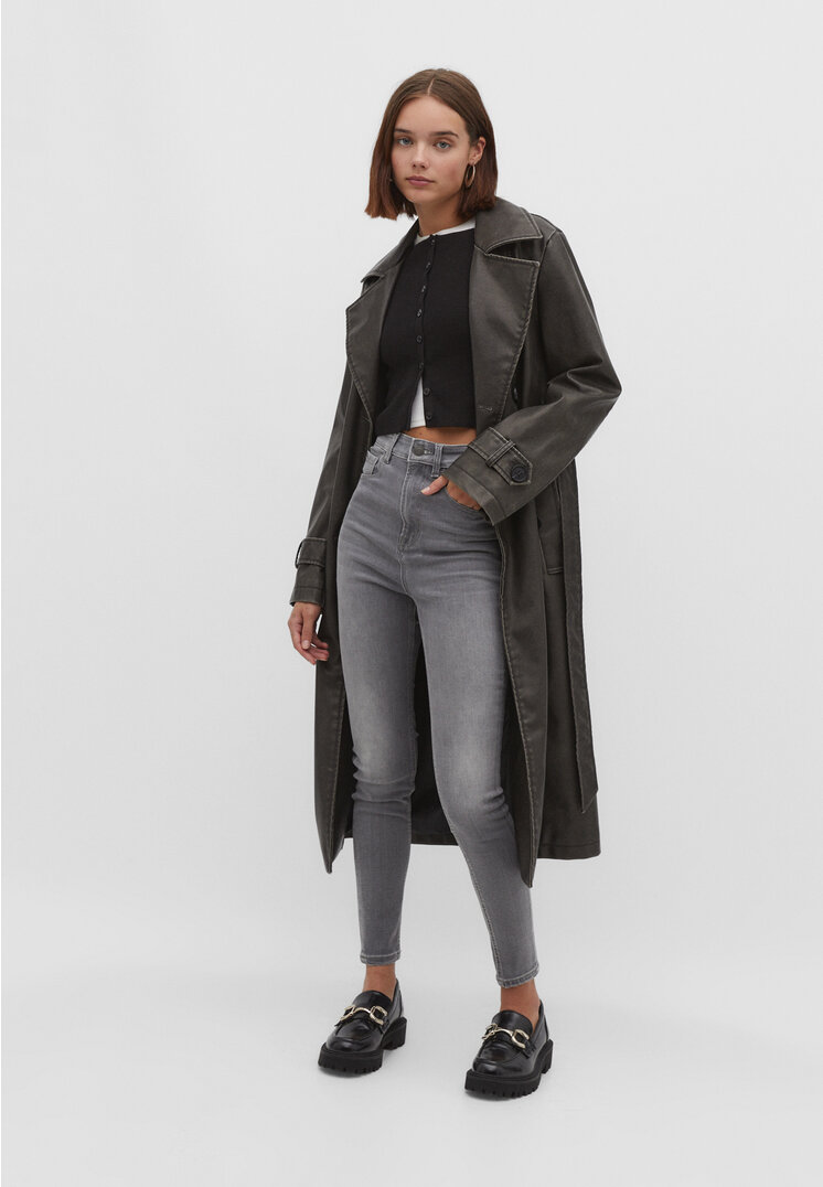 

Stradivarius 1450 Skinny-Jeans mit sehr hohem Bund Denim 42