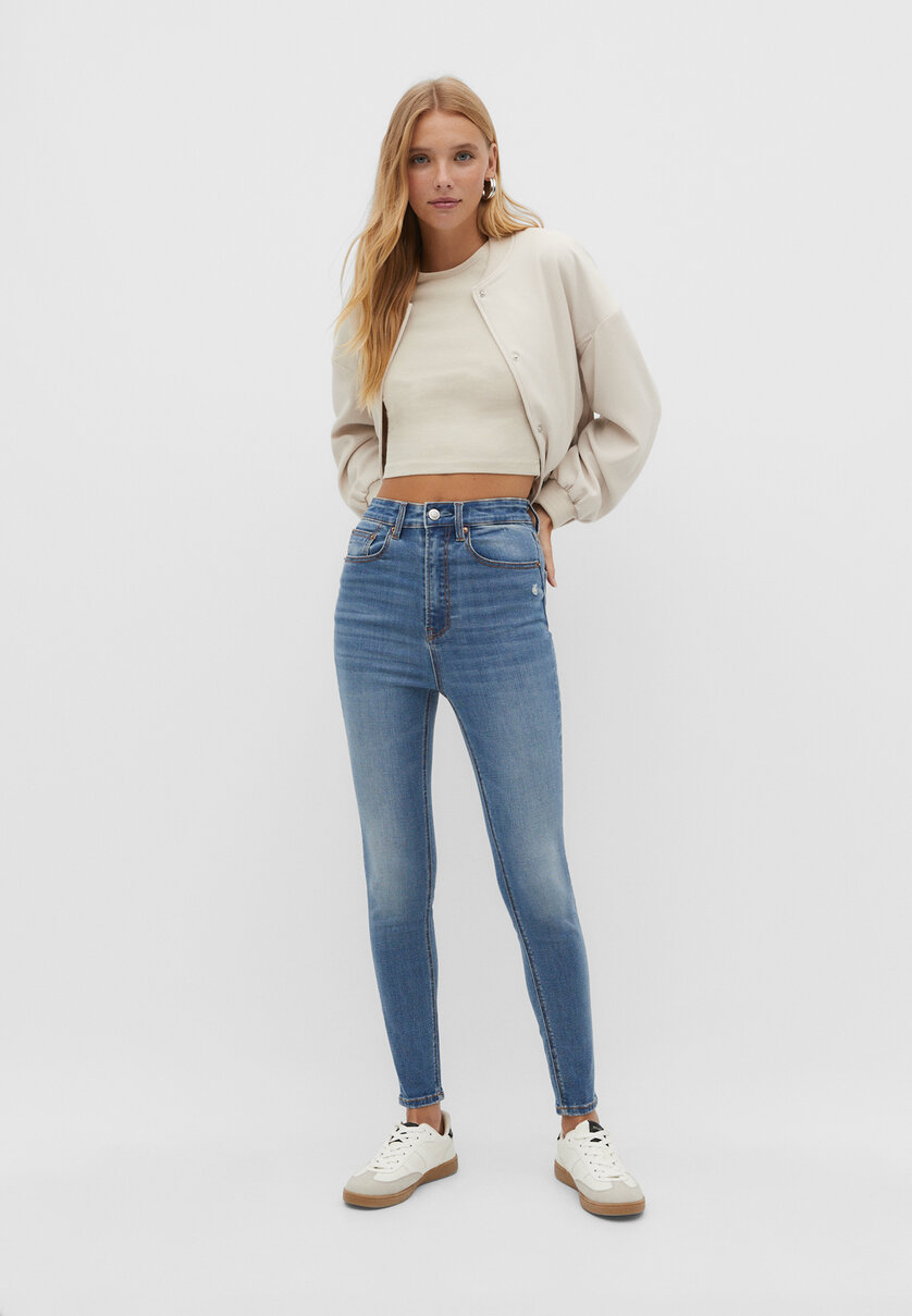 1450 Super high waist skinny jeans