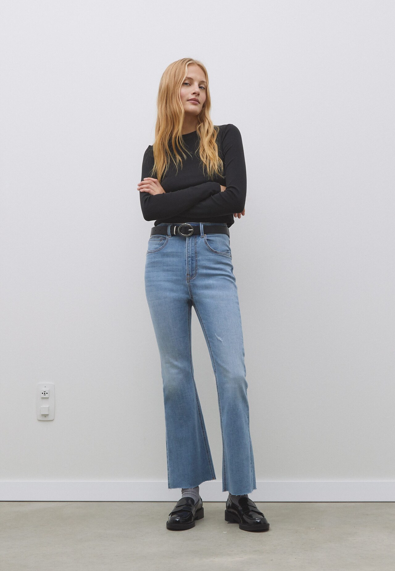 Thorny Sind Afskrække D78 cropped flared jeans - Women's fashion | Stradivarius United States