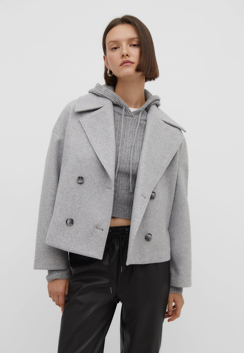Short Double-Breasted Coat
