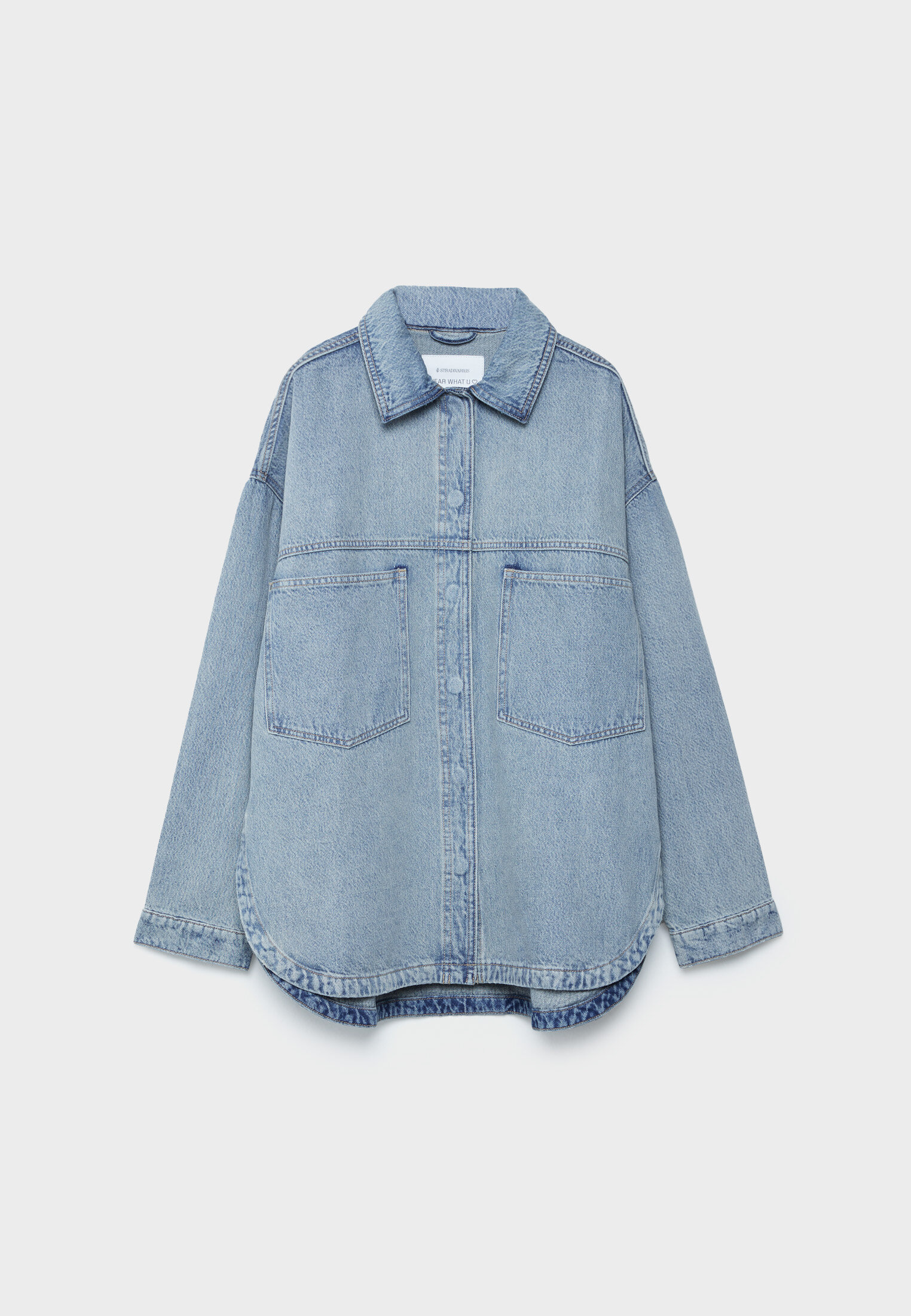 Stradivarius oversized sale denim jacket