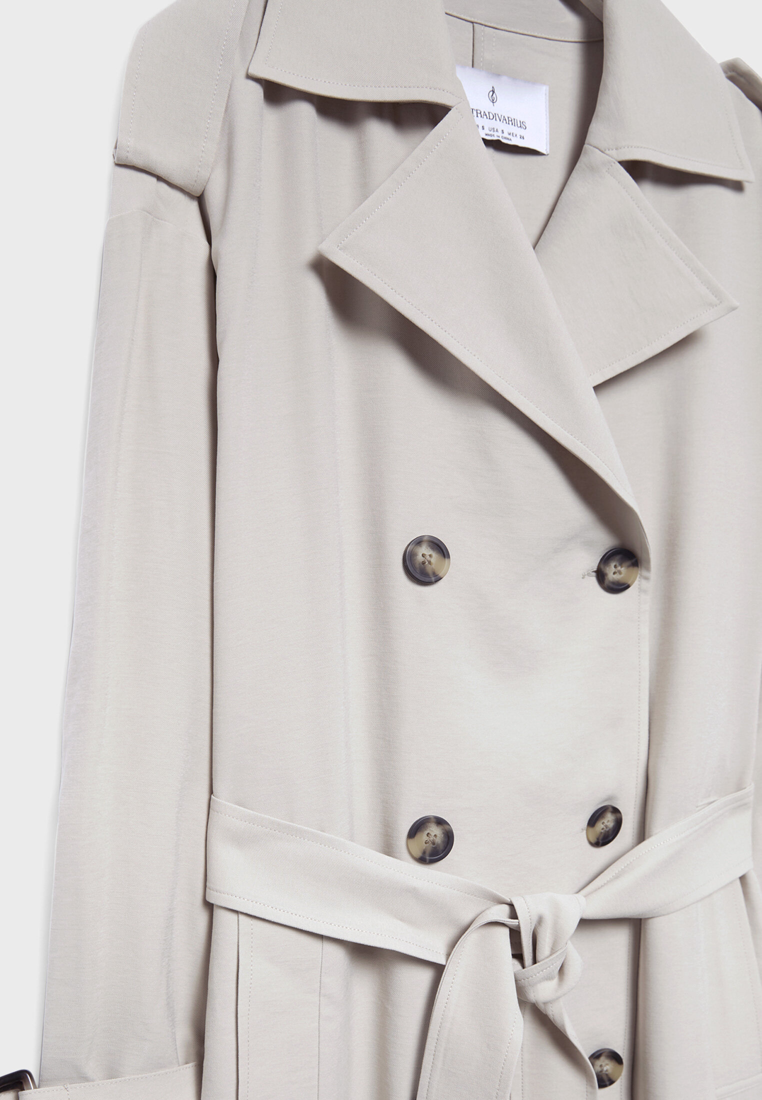 Long flowing trench coat