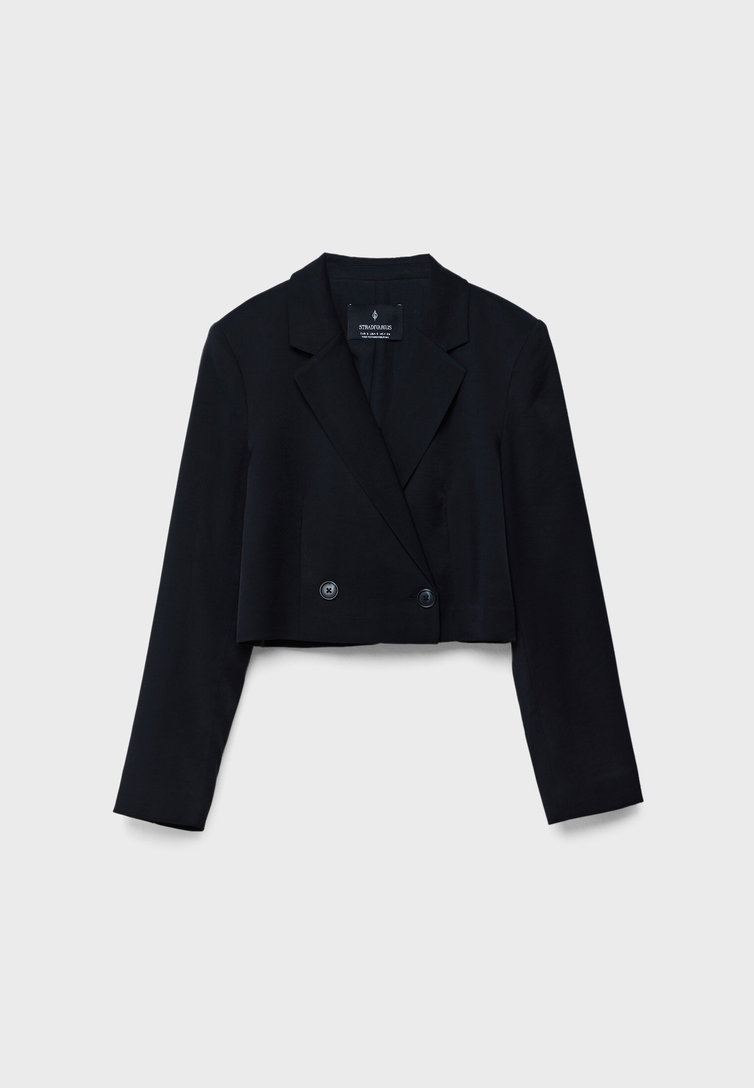 Cropped black store blazer