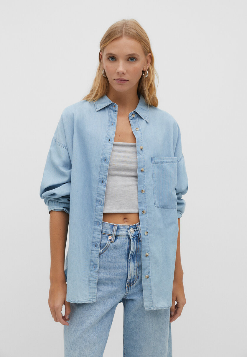 Basic denim shirt