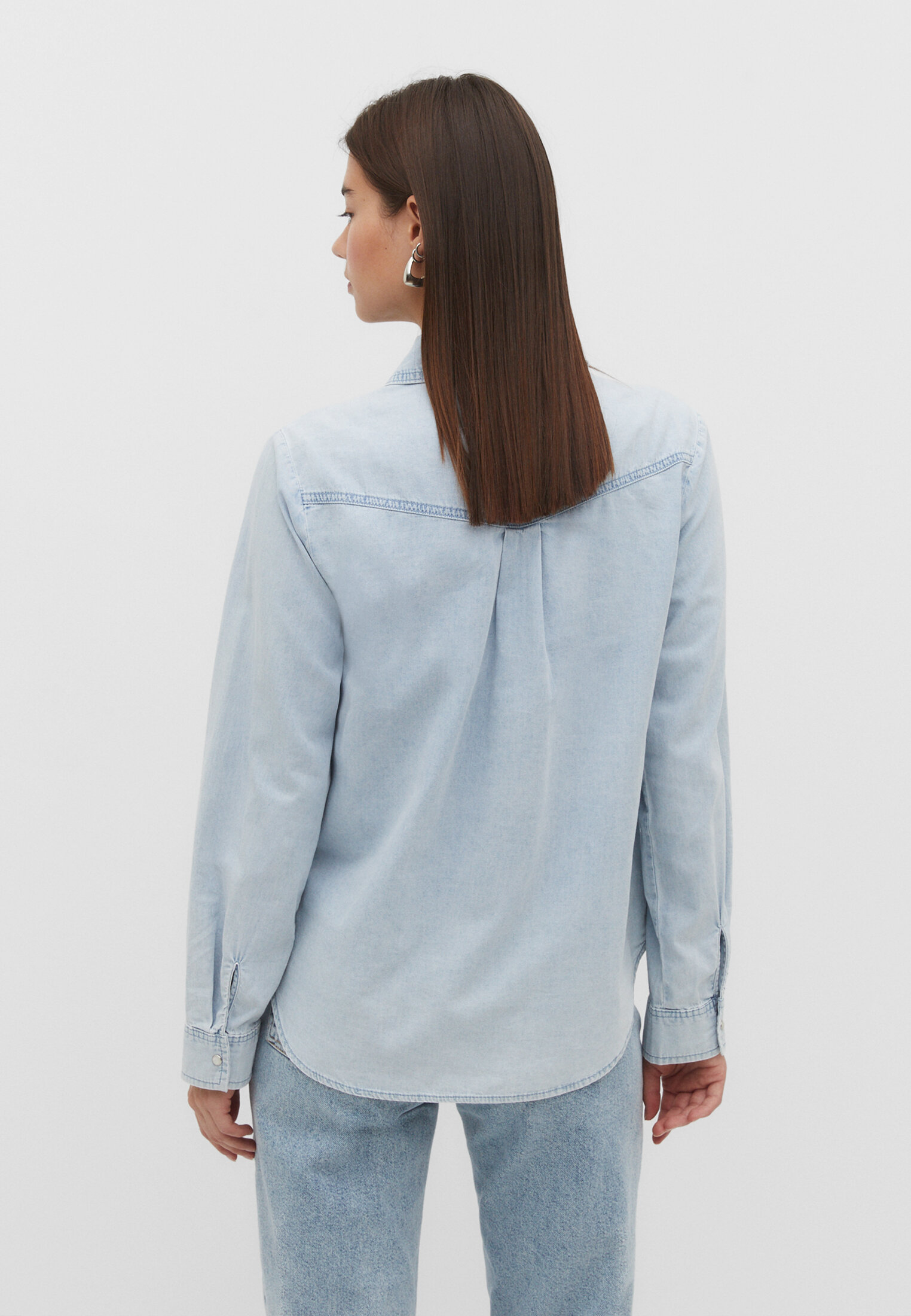 Camisa denim online stradivarius