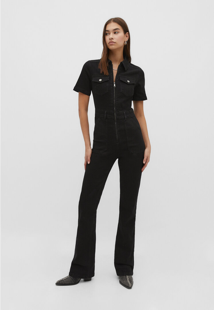 

Stradivarius Jeans-Jumpsuit Schwarz M