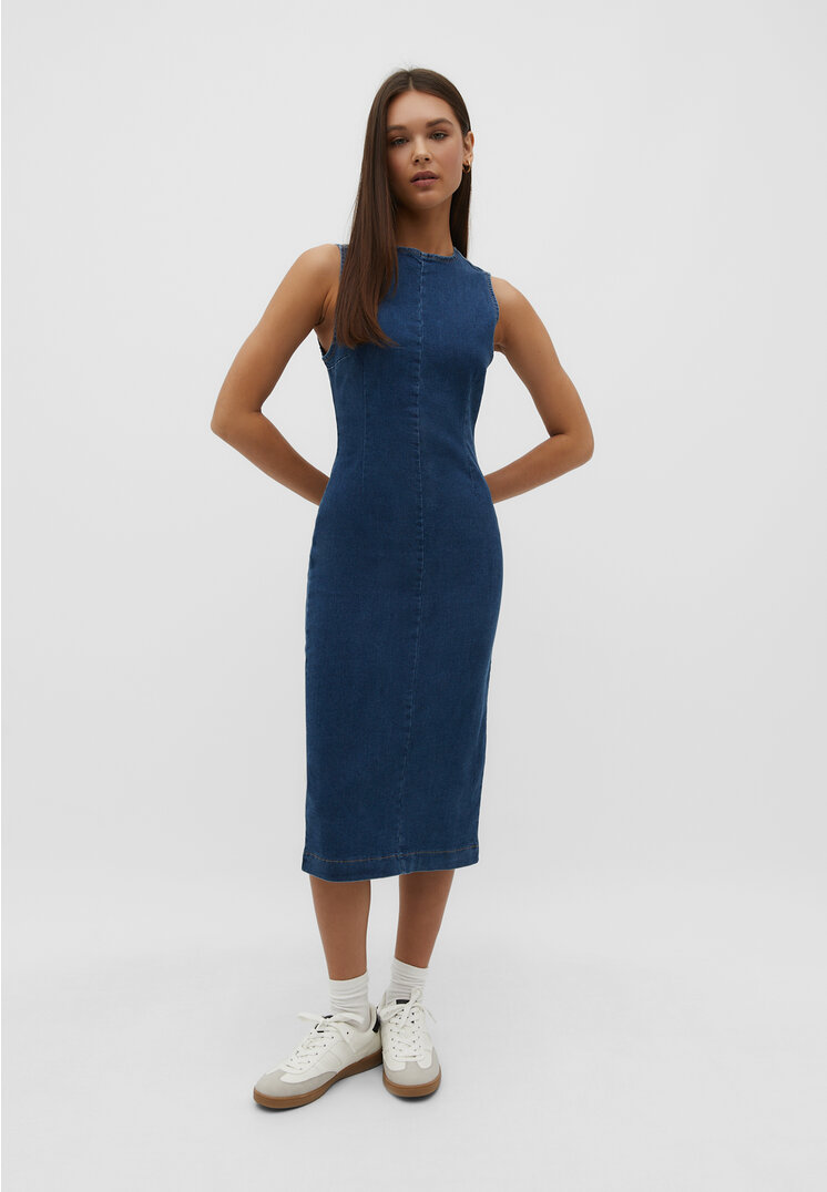 Stradivarius midi sale dress