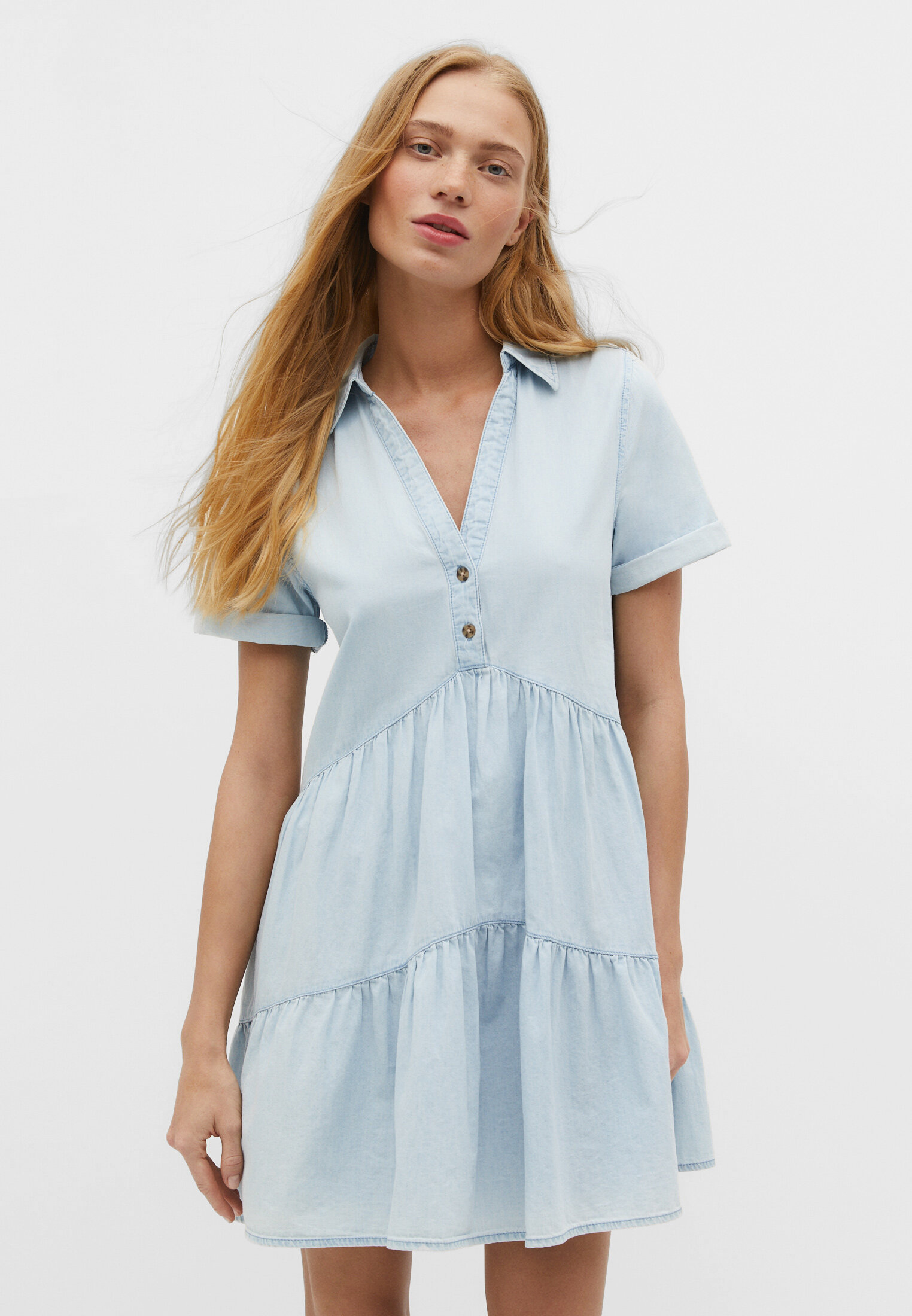 Robe discount chemise stradivarius