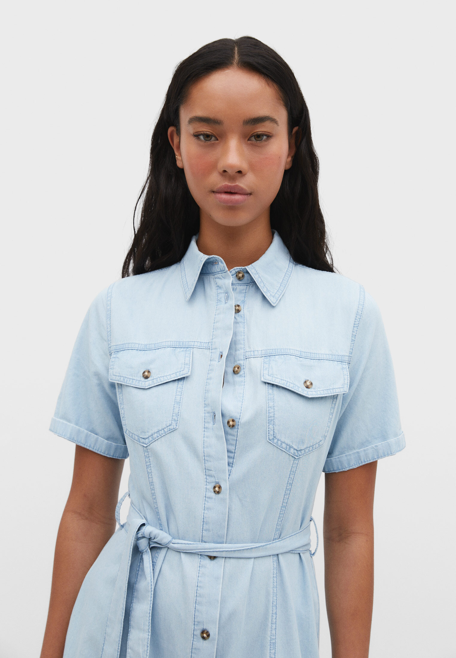 Stradivarius vestido online denim