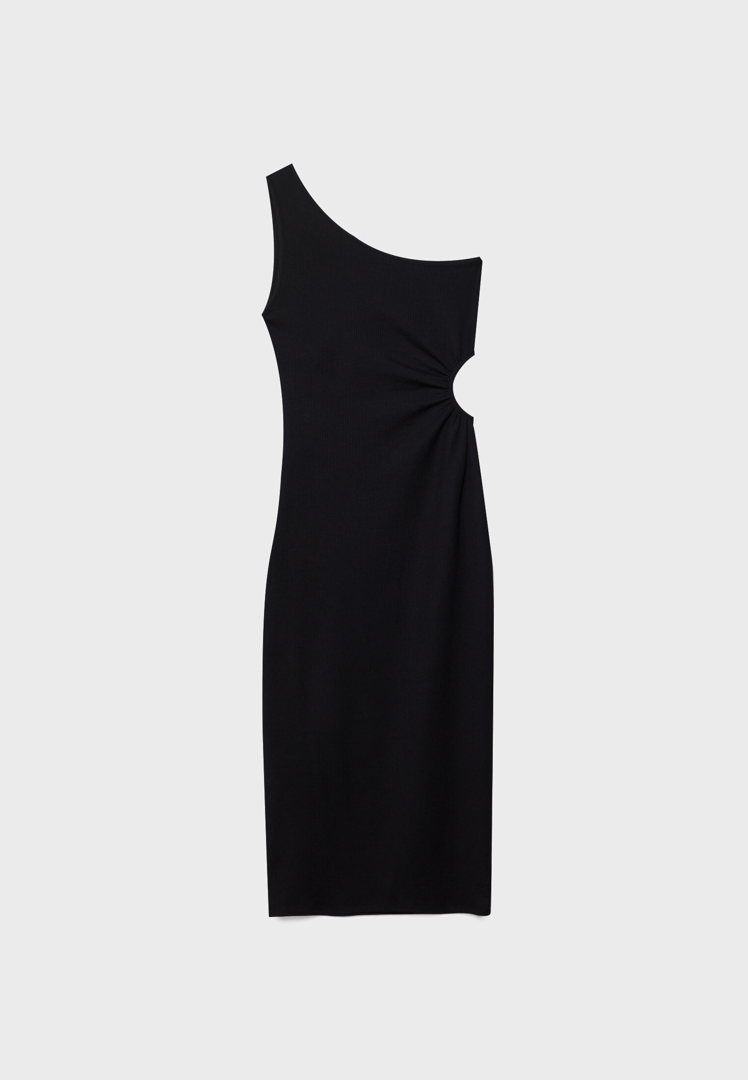 Vestido negro corto online stradivarius