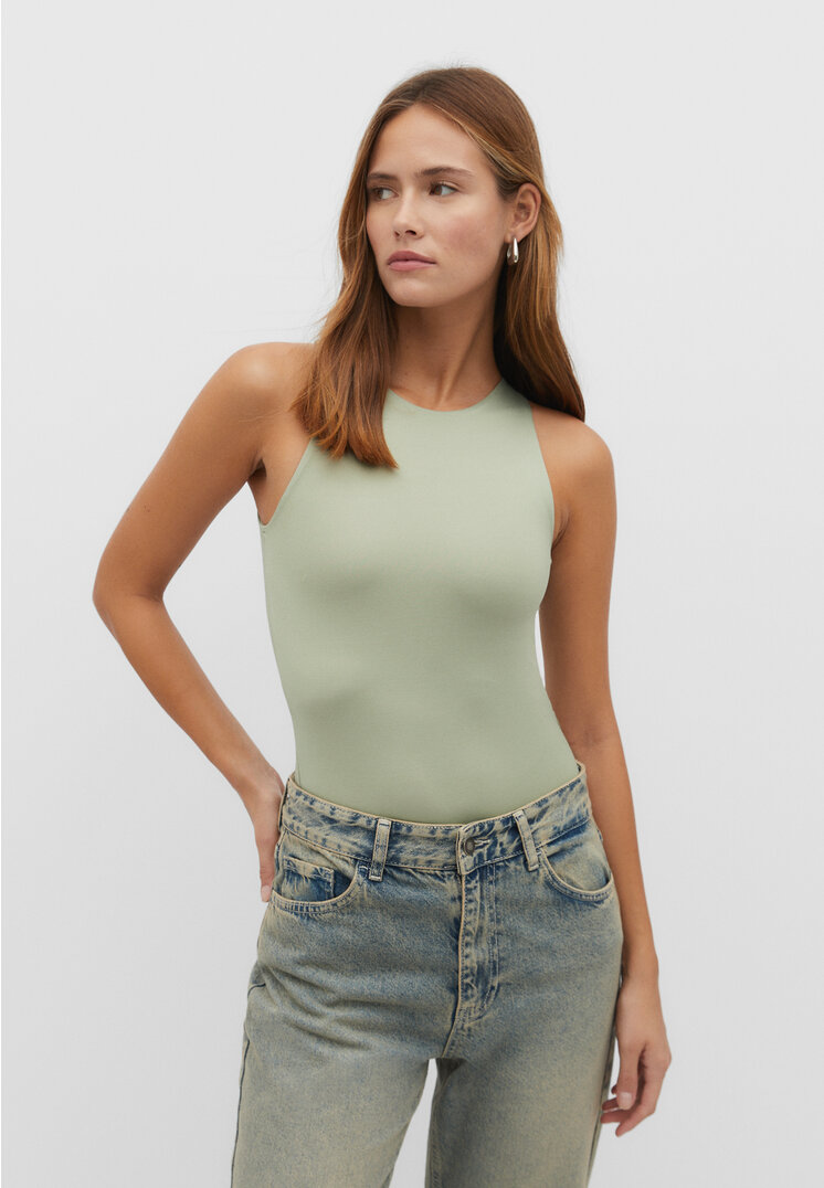 

Stradivarius Neckholder-Body aus Polyamid Grün L