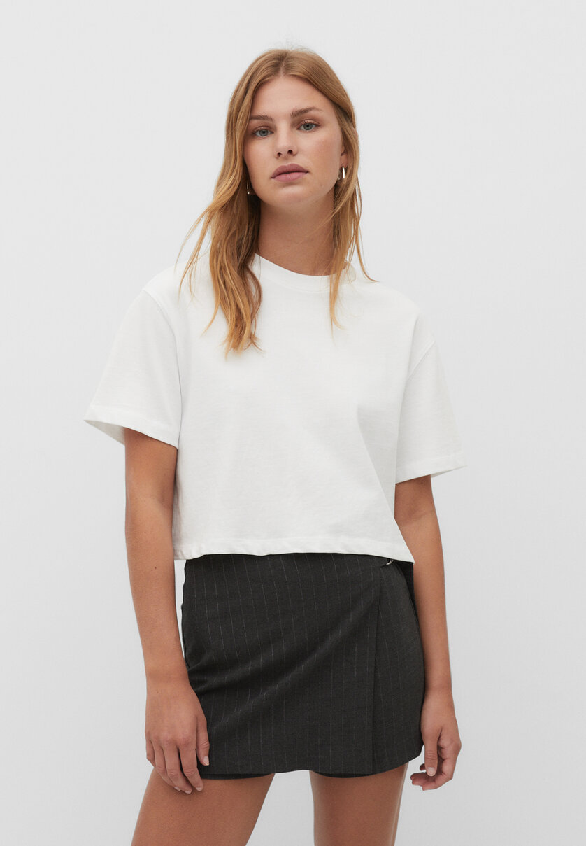 Cropped-Shirt Heavy Cotton