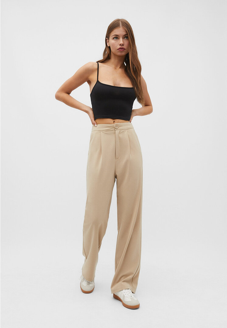 

Stradivarius Cropped Trägershirt Schwarz M