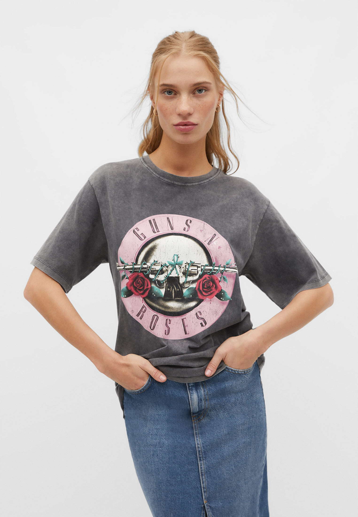 Camiseta guns and roses stradivarius new arrivals