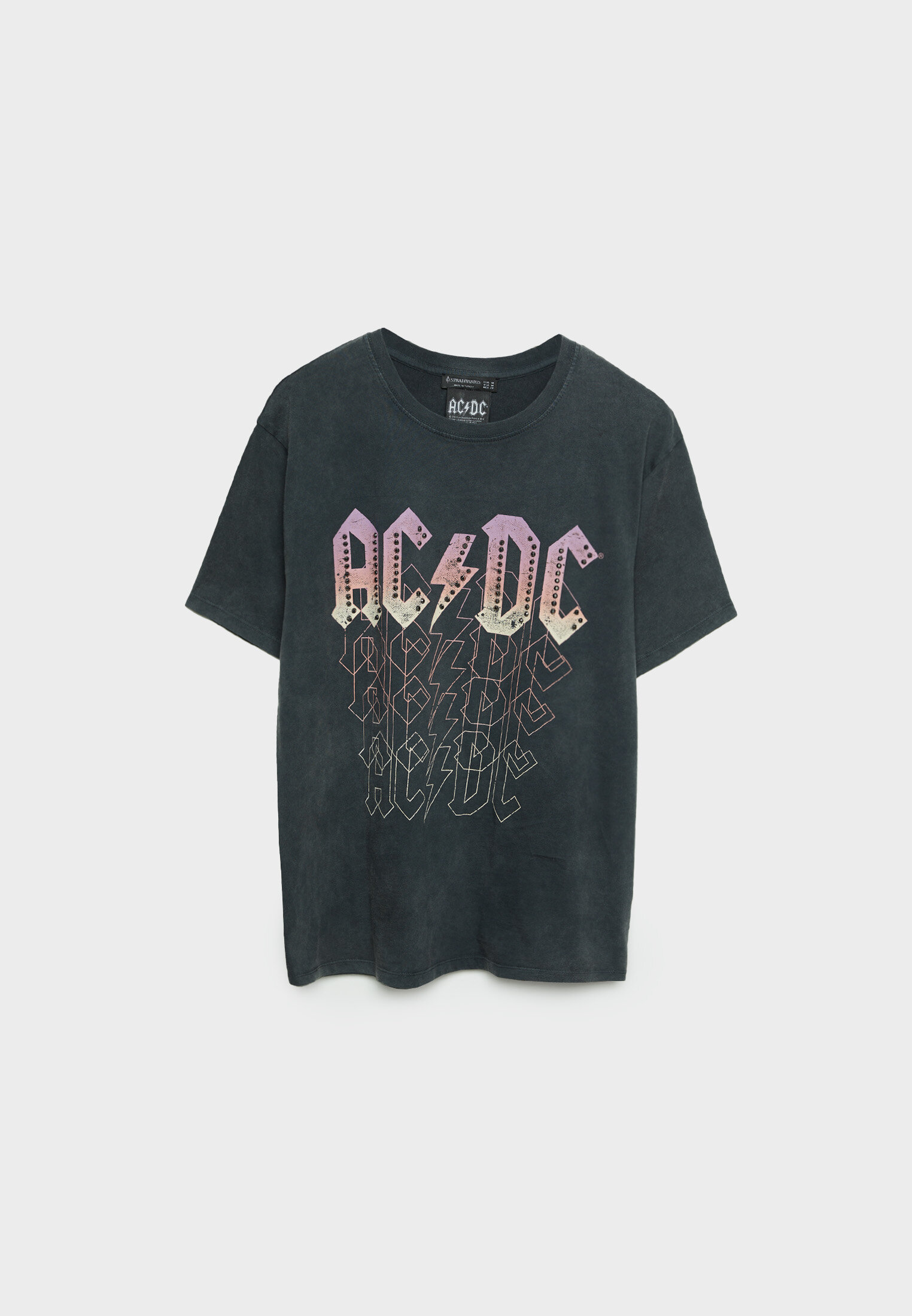 T shirt ACDC Mode femme Stradivarius Maroc