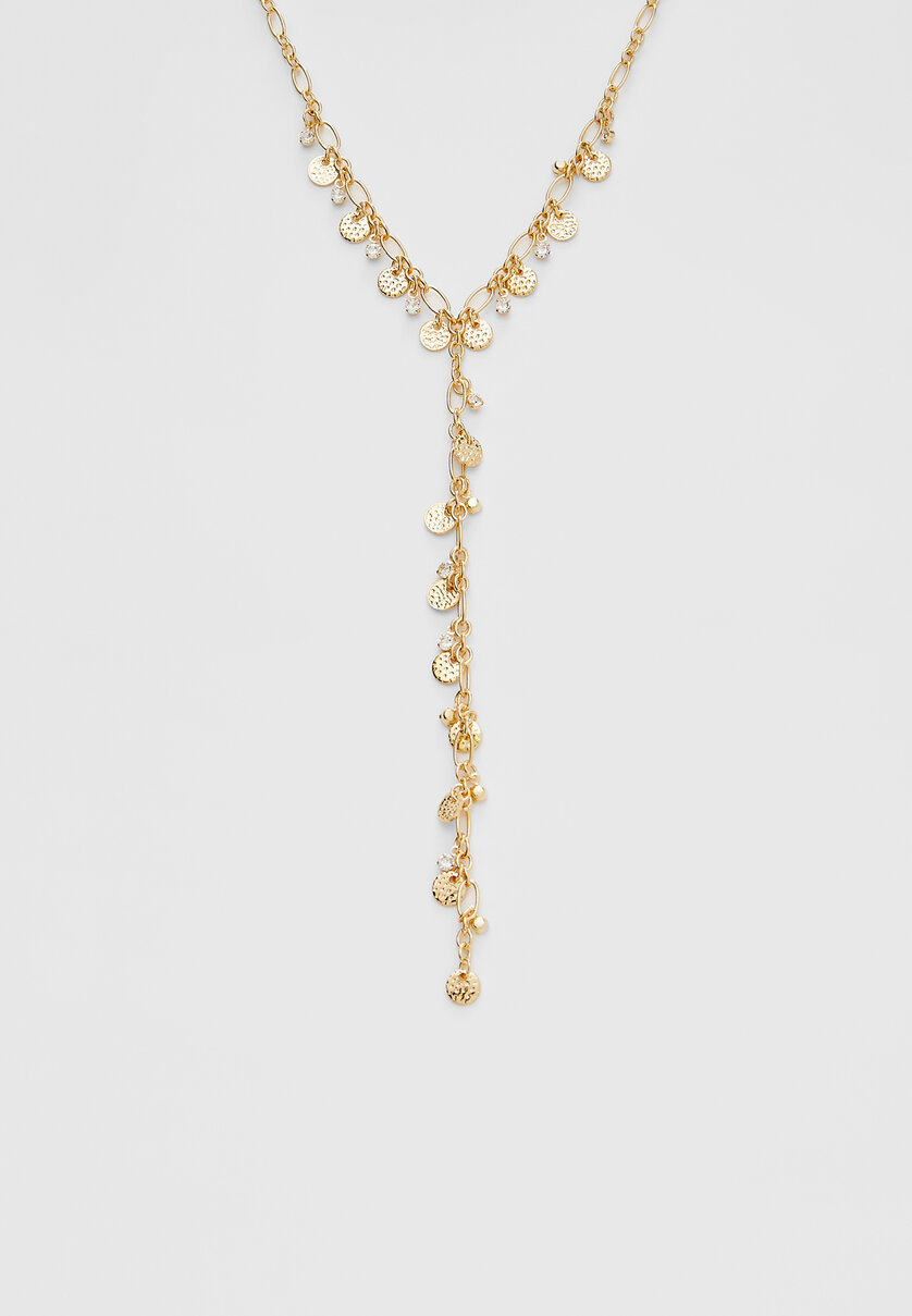 Lariat charm necklace