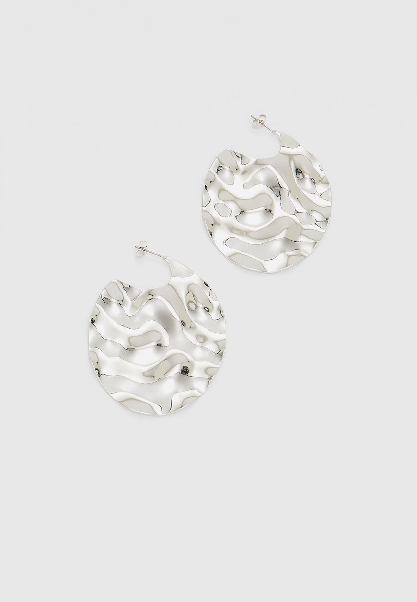 Pendientes textura grande