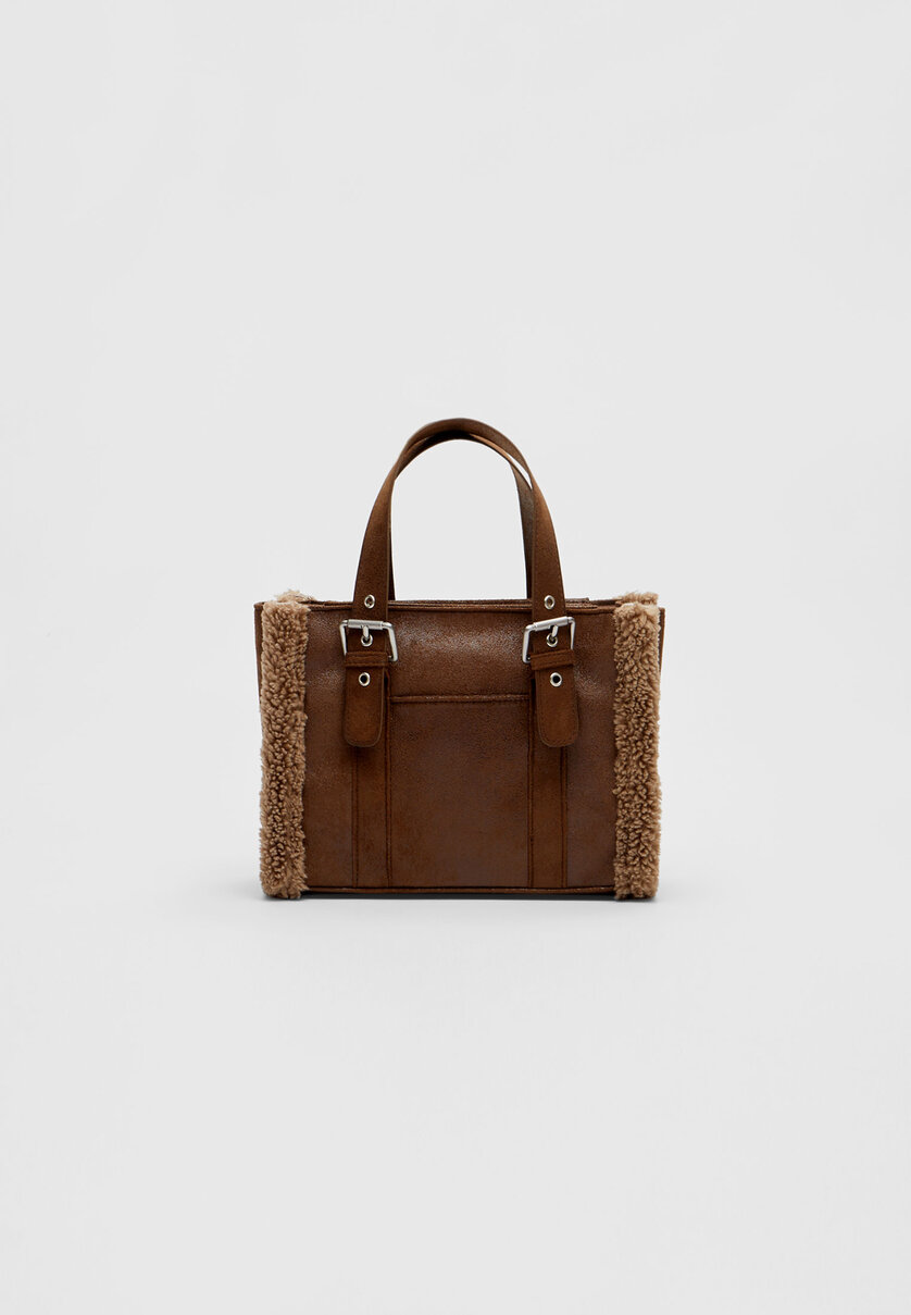 Double-faced tote city bag