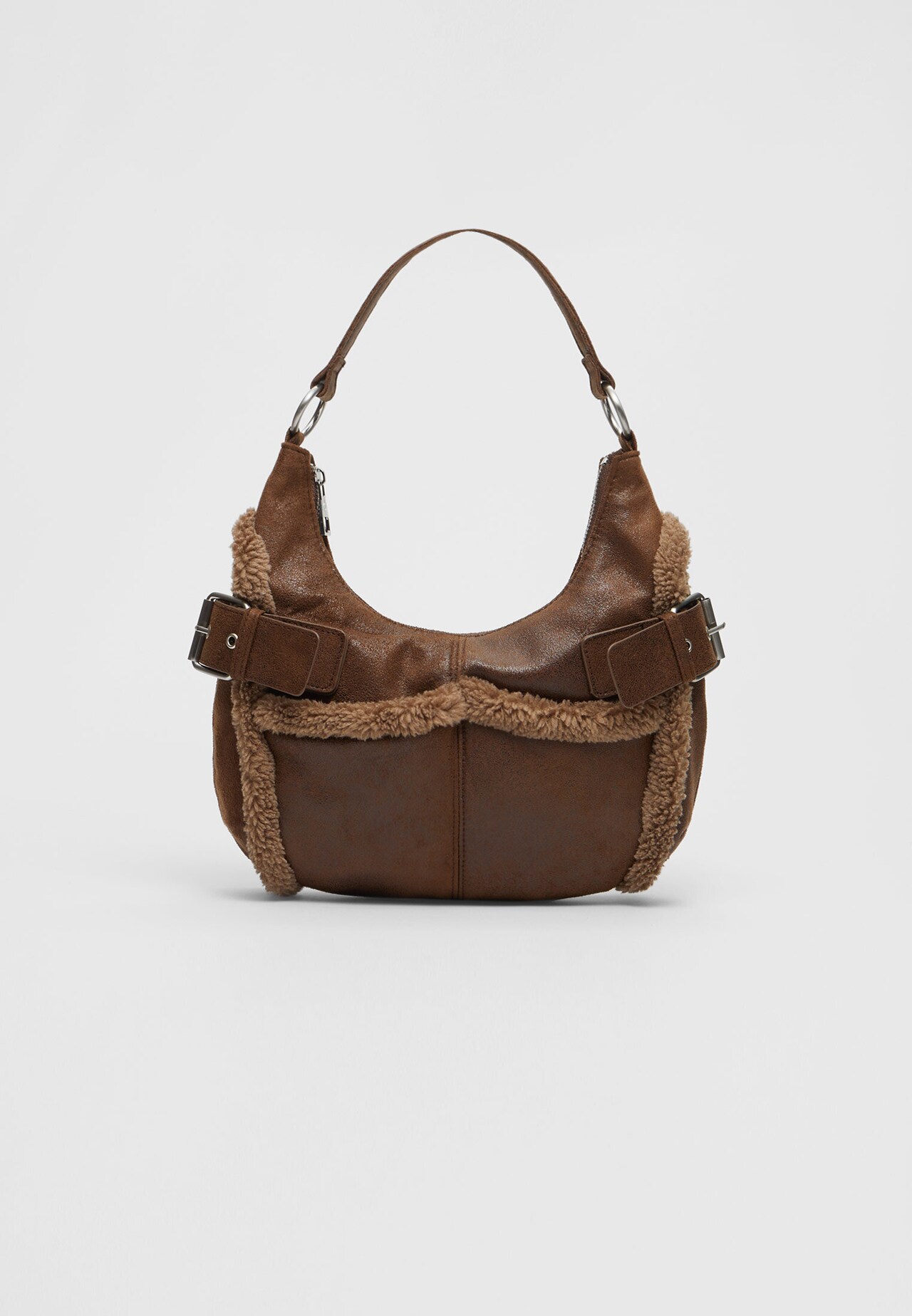 City Style Camel Quilted Faux Leather Bag