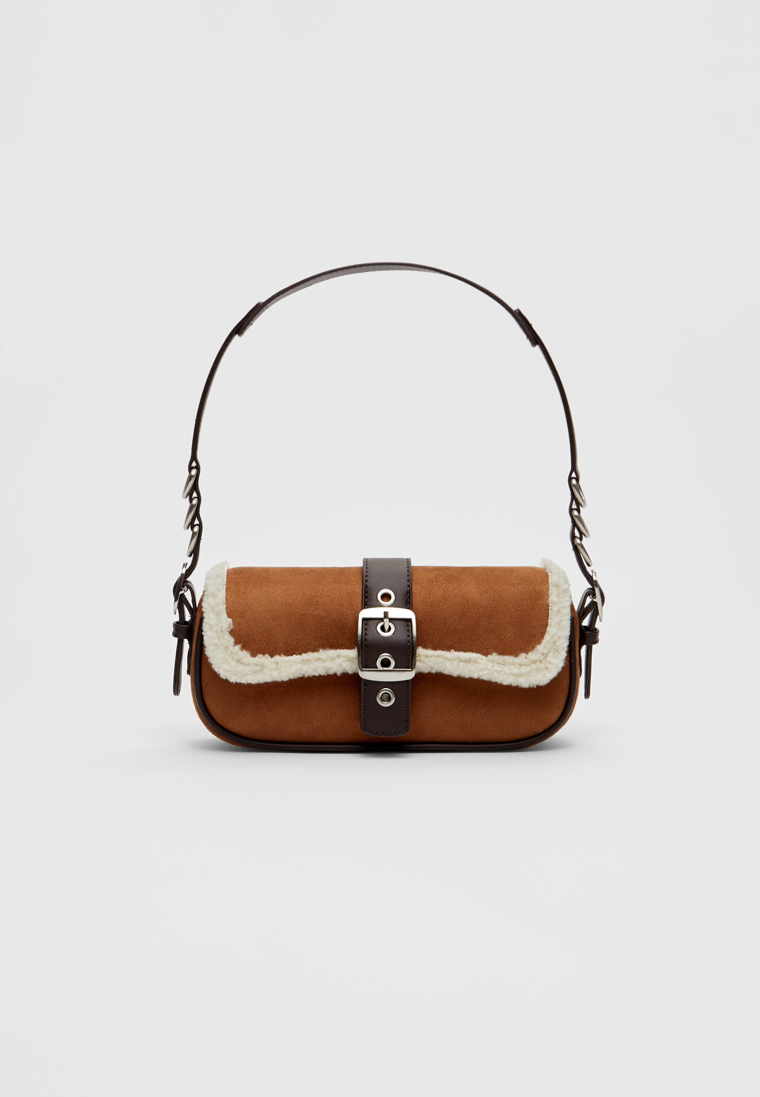 Shoulder bag with buckles