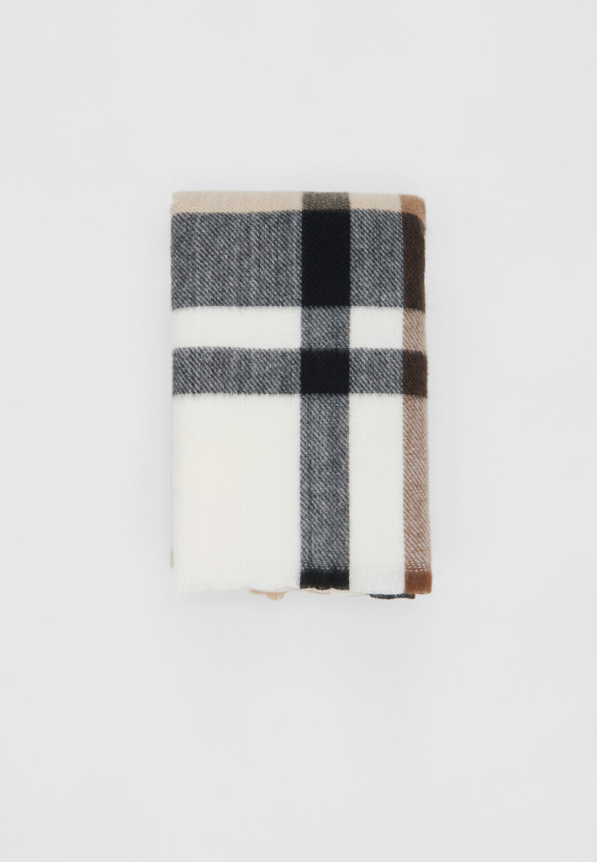 Basic checked scarf