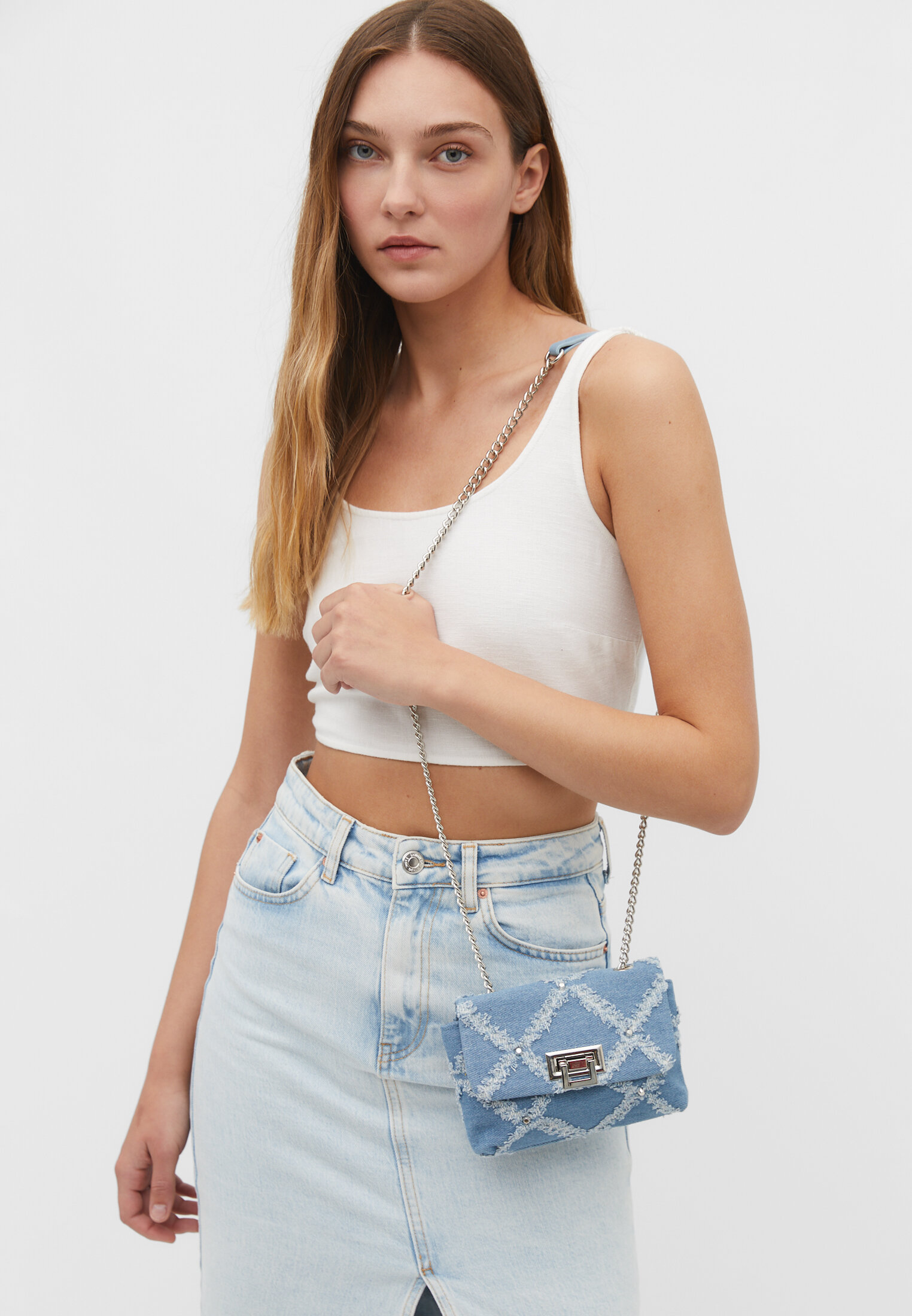 Mini sac besace en jean