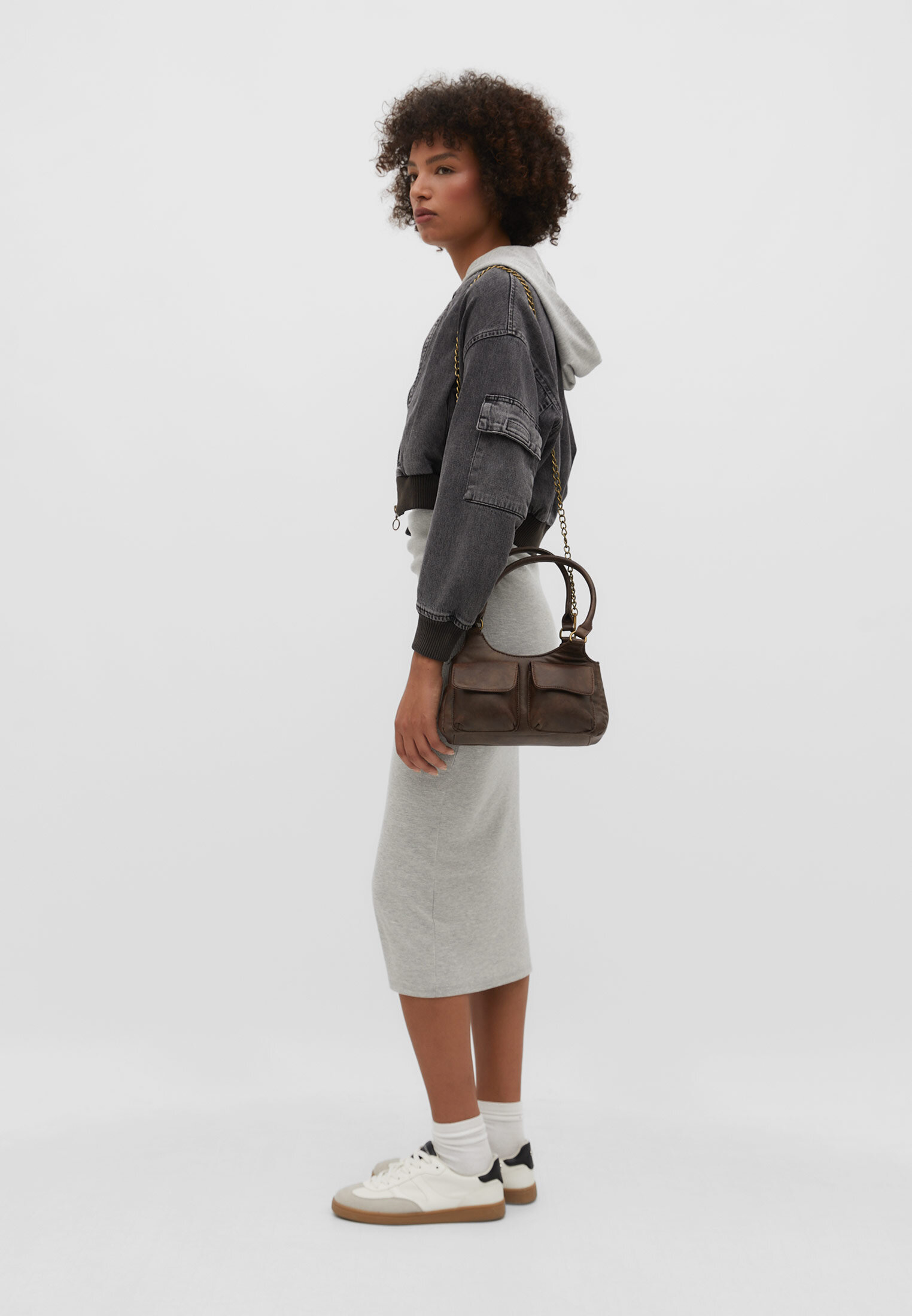 Stradivarius shoulder online bag