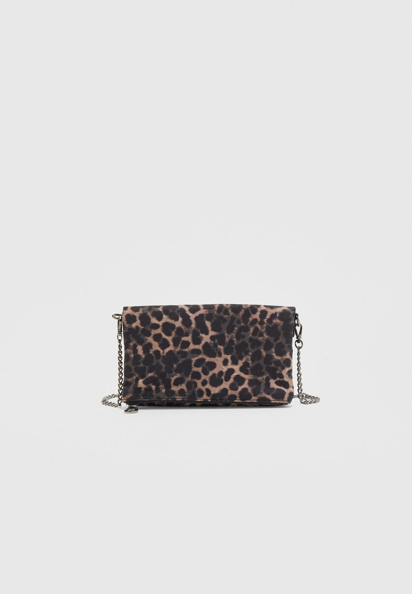 Mini-Tasche im Leoparden-Look