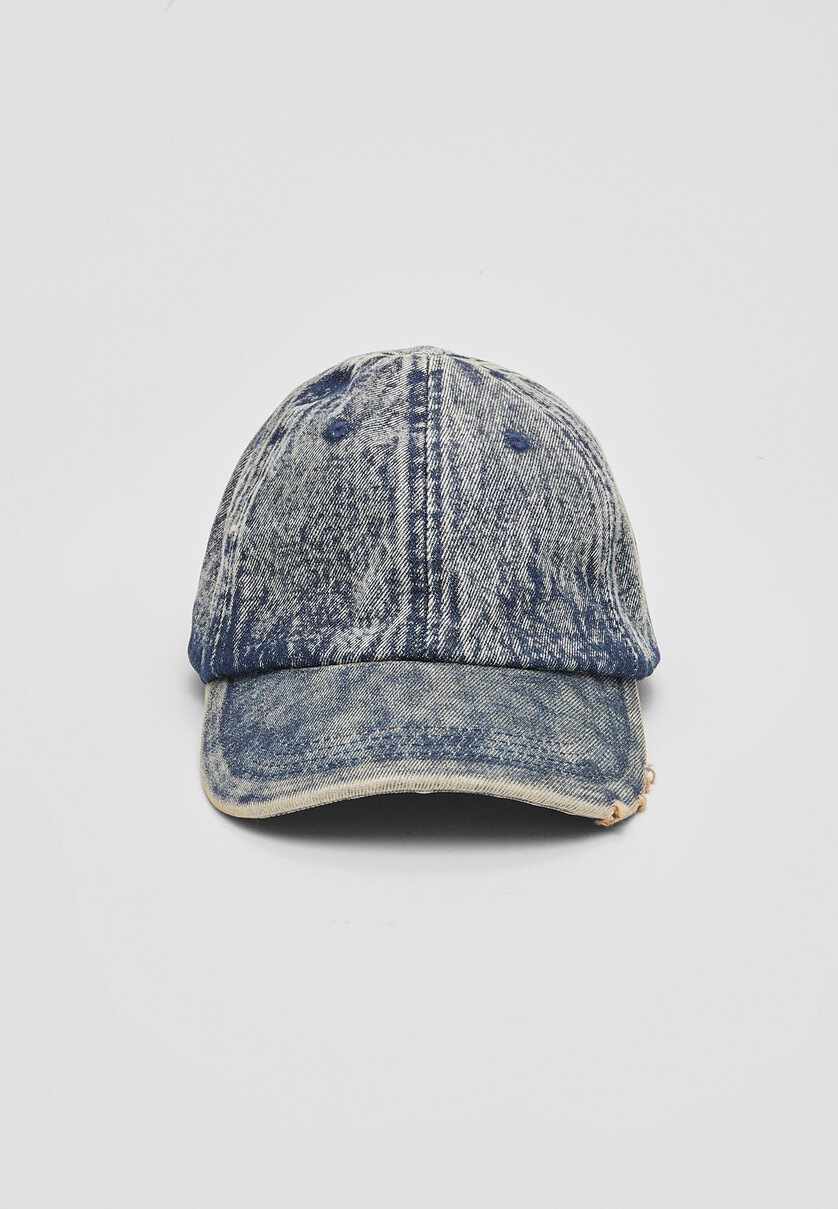 Jeans-Basecap im Washed-Look