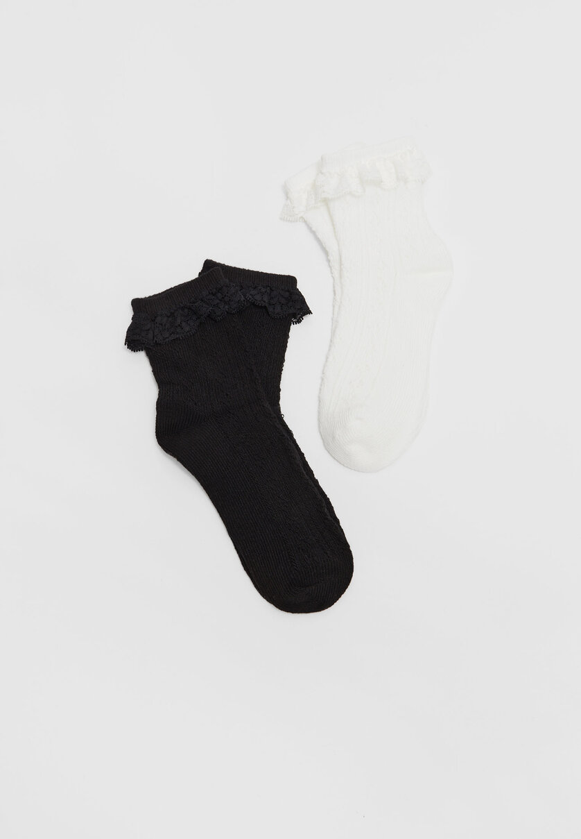 2-er Pack Mokassin-Socken