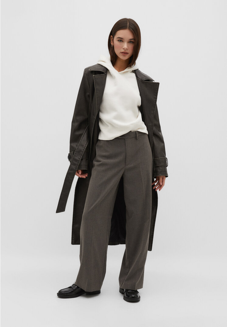 

Stradivarius Stoffhose Graumeliert 32